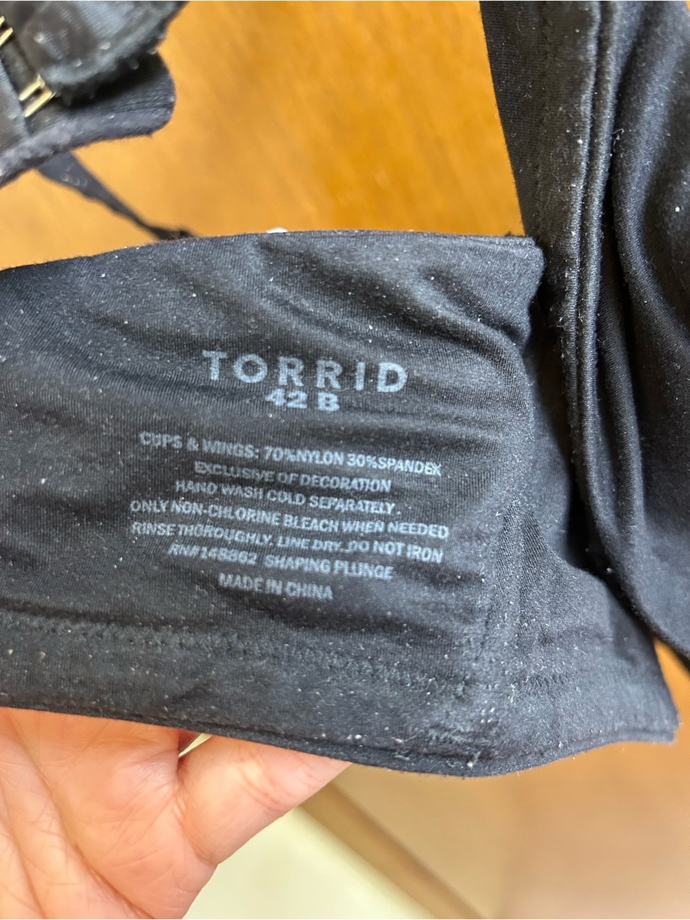 Torrid Black Plunge Push Up Bra - Picture 7 of 7